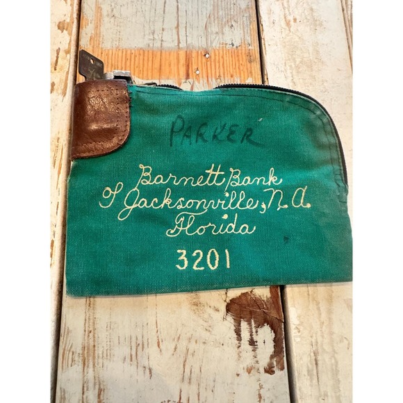 Rifkin Other - Vintage A Rifkin Co Wilkes Barre Arco Lock 7 Money Bank Deposit Bag w/ Key Works